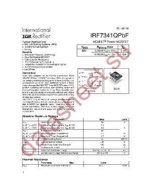 IRF7341QPBF datasheet  